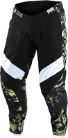 Troy Lee Designs SE Pro Dyeno Motorcross broek,  zwart-groen,  afmeting 32