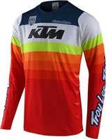 Troy Lee Designs SE Pro KTM Mirage Motorcross Jersey,  wit-rood-blauw,  afmeting L