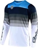 Troy Lee Designs SE Pro Mirage Motocross Jersey Grijs Wit Blauw XL