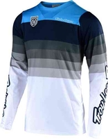 Troy Lee Designs SE Pro Mirage Motocross Jersey Grijs Wit Blauw XL