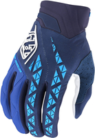 Troy Lee Designs SE Pro Motorcross handschoenen,  wit-blauw,  afmeting XL