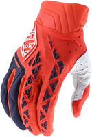 Troy Lee Designs SE Pro Motorcross handschoenen,  wit-oranje,  afmeting M