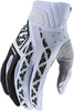 Troy Lee Designs SE Pro Motorcross handschoenen,  zwart-wit,  afmeting L