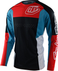 Troy Lee Designs SE Pro Quattro Motorcross Jersey,  zwart-rood-blauw,  afmeting L