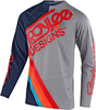 Troy Lee Designs SE Pro Tilt Motorcross Jersey,  grijs-blauw,  afmeting L