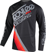 Troy Lee Designs SE Pro Tilt Motorcross Jersey,  zwart-grijs-rood,  afmeting L