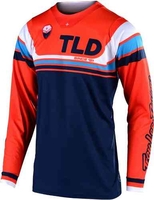 Troy Lee Designs SE Seca Motorcross Jersey Blauw Oranje XL