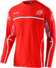 Troy Lee Designs SE Ultra Lines Jersey,  wit-rood,  afmeting L