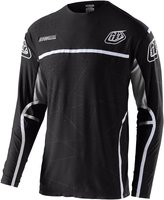 Troy Lee Designs SE Ultra Lines Jersey,  zwart-wit,  afmeting L