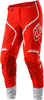 Troy Lee Designs SE Ultra Lines Motorcross broek,  wit-rood,  afmeting 32
