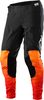 Troy Lee Designs SE Ultra Streamline Motorcross broek,  zwart-oranje,  afmeting 34