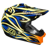 Troy Lee Designs SE3 ECE Beast Helm Blauw/Geel Zwart Geel S