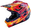 Troy Lee Designs SE3 Reflection Motorcross helm Rood XS