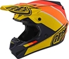 Troy Lee Designs SE4 Beta MIPS Motorcross helm Rood Geel Oranje L