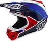 Troy Lee Designs SE4 Beta MIPS Motorcross helm Wit Rood Blauw 2XL