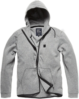 Vintage Industries Albury Rits hoodie,  grijs,  afmeting L