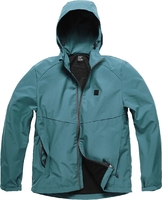 Vintage Industries Ather Softshell jas,  blauw,  afmeting XL