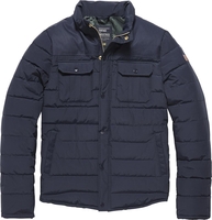Vintage Industries Beeston Jas,  blauw,  afmeting L