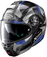 X-Lite X-1004 Ultra Carbon Dedalon N-Com Helm Blauw M