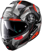 X-Lite X-1004 Ultra Carbon Dedalon N-Com Helm Rood L