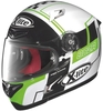 X-Lite X-802 R Rush Helm,  zwart-wit-groen,  afmeting XL