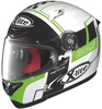 X-Lite X-802 R Rush Helm,  zwart-wit-groen,  afmeting XS