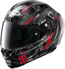 X-Lite X-803 RS Ultra Carbon Darko Helm,  zwart-rood,  afmeting XS
