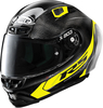 X-Lite X-803 RS Ultra Carbon Hot Lap Helm,  zwart-geel,  afmeting XS