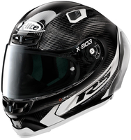 X-Lite X-803 RS Ultra Carbon Hot Lap Helm,  zwart-wit,  afmeting XL