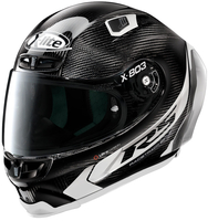 X-Lite X-803 RS Ultra Carbon Hot Lap Helm,  zwart-wit,  afmeting XS