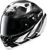 X-Lite X-803 RS Ultra Carbon Motomaster Helm,  zwart-wit,  afmeting XS