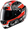 X-Lite X-803 RS Ultra Carbon Petrucci Helm,  zwart-rood,  afmeting L