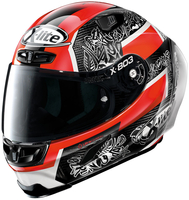 X-Lite X-803 RS Ultra Carbon Petrucci Helm,  zwart-rood,  afmeting XS