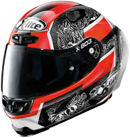 X-Lite X-803 RS Ultra Carbon Petrucci Helm Zwart Rood S