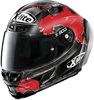 X-Lite X-803 RS Ultra Carbon Replica C. Checa Helm,  zwart-rood,  afmeting M