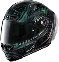 X-Lite X-803 RS Ultra Carbon Replica C. Stoner Superhero Helm,  zwart-groen,  afmeting L