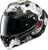 X-Lite X-803 RS Ultra Carbon Replica C.Checa Helm,  grijs-wit,  afmeting XL