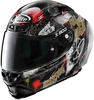 X-Lite X-803 RS Ultra Carbon Replica Holeshot Helm,  zwart-rood-zilver,  afmeting XS