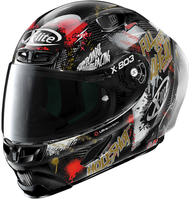X-Lite X-803 RS Ultra Carbon Replica Holeshot Helm,  zwart-rood-zilver,  afmeting XS
