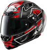 X-Lite X-803 RS Ultra Carbon Replica Petrucci Helm,  zwart-rood,  afmeting L