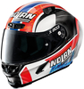 X-Lite X-803 RS Ultra Carbon Rins Helm,  wit-rood-blauw,  afmeting XL