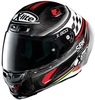 X-Lite X-803 RS Ultra Carbon SBK Helm,  zwart-rood,  afmeting XS