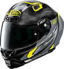 X-Lite X-803 RS Ultra Carbon Skywarp Helm,  zwart-geel,  afmeting XS