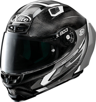 X-Lite X-803 RS Ultra Carbon Skywarp Helm,  zwart-wit,  afmeting M