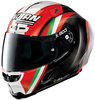 X-Lite X-803 RS Ultra Carbon Stoner Together Helm,  wit-rood,  afmeting XL