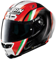X-Lite X-803 RS Ultra Carbon Stoner Together Helm Wit Rood M
