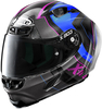 X-Lite X-803 RS Ultra Carbon Tatanka Helm,  zwart-blauw,  afmeting 2XS