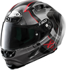 X-Lite X-803 RS Ultra Carbon Tatanka Helm,  zwart-rood,  afmeting XL