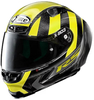 X-Lite X-803 RS Ultra Carbon Wheelie Helm,  zwart-geel,  afmeting S