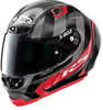 X-Lite X-803 RS Ultra Carbon Wheelie Helm,  zwart-grijs-rood,  afmeting XL